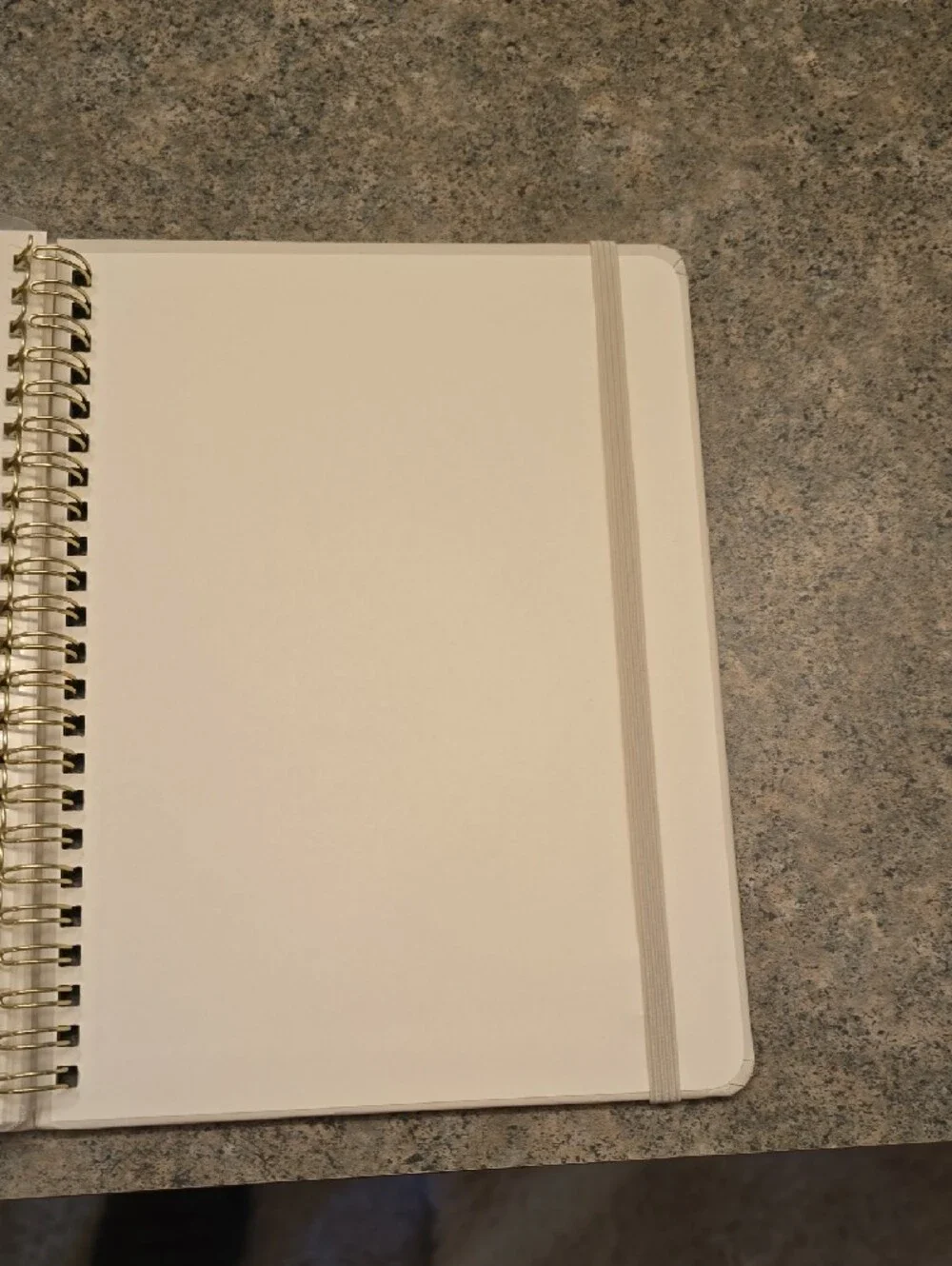 Blank Spiral Notebook - Cream Cover